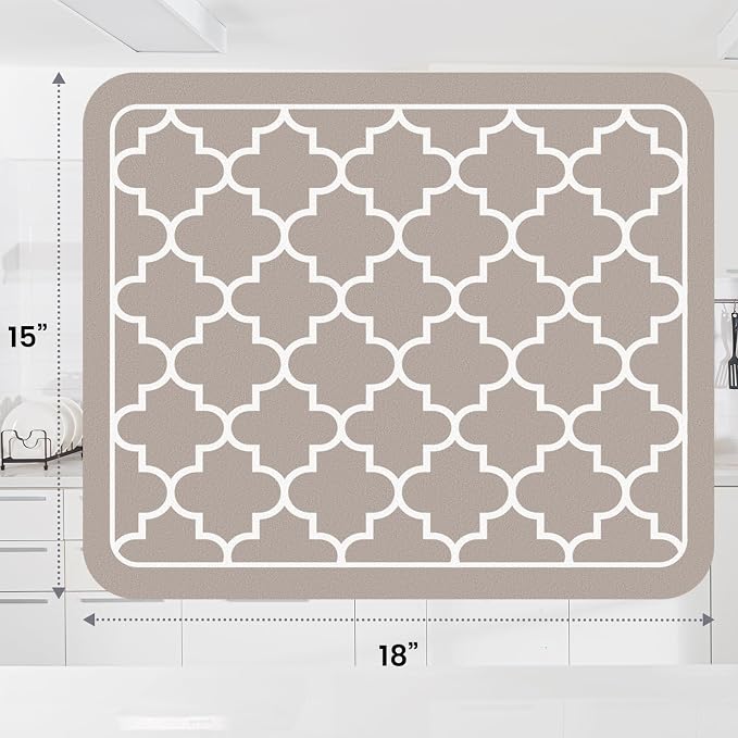 WISELIFE Dish Drying Mat Super Absorbent Drying Mat Large Dish Drying Mats - Image 3