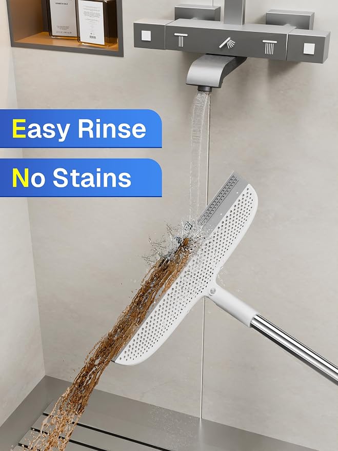 Silicone Floor Squeegee, 180° Rotating Air Broom, Squeegee - Image 7