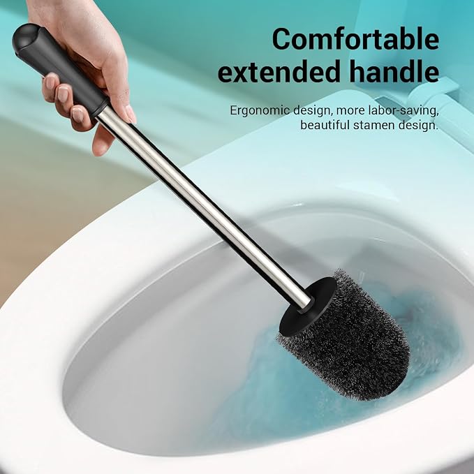 Toilet Brush, Compact Size Toilet Bowl Brush - Image 5