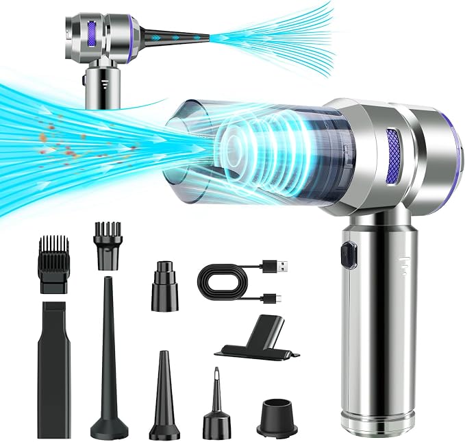 Car Vacuum Portable Cordless, 21000Pa Strong Suction Handheld Vacuum, 100W Auto by Focusonhomelifeandhealth