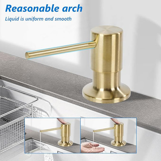 Soap Dispenser for Kitchen Sink Built in Sink Soap Dispenser, Countertop Soap - Image 2