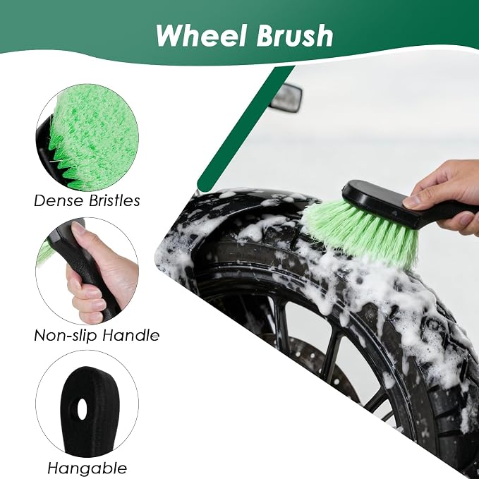 9 Pack Motorcycle Cleaning Kit, Motorcycle Detailing Kit - Image 3