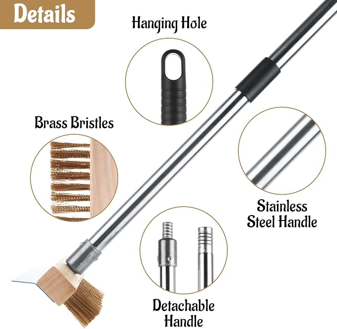 1 Pcs Adjustable Pizza Oven Brush - Image 3