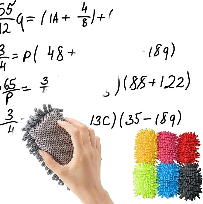 Board Eraser, Dry Boards Erasers, Microfiber Shag Whiteboard Erasers Washable - Image 3