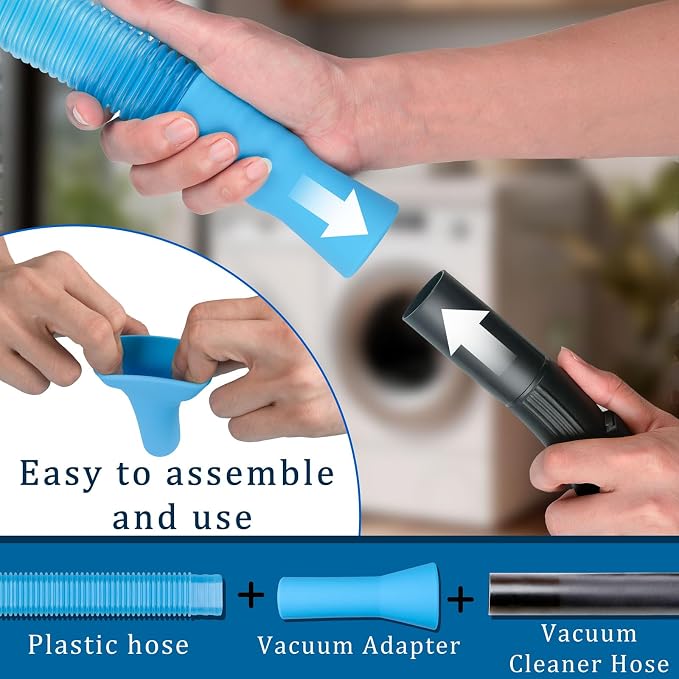 Dryer Vent Cleaner Kit – Flexible Brush & Universal Vacuum Attachment - Image 2