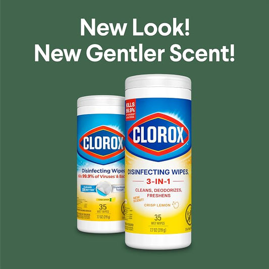 Clorox Disinfecting Cleaning Wipes, Bleach Free, Crisp Lemon - Image 2