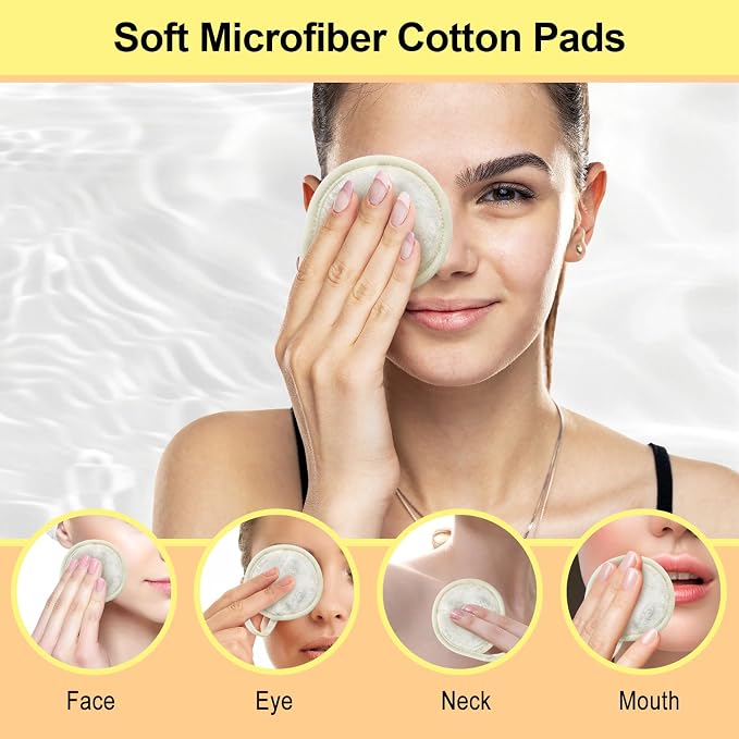 Nugilla 18 Packs Reusable Makeup Remover Pads - Image 4