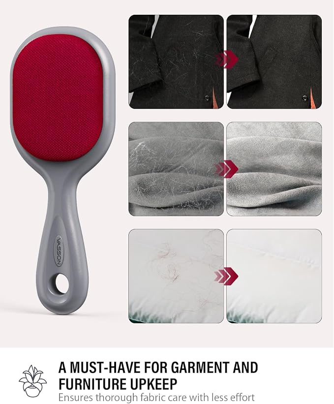 VASSON Double-Sided Lint Brushes, Classic Velvet Brush - Image 5