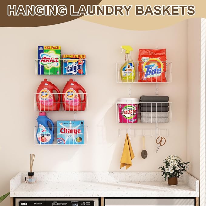 Adjustable Over The Door Organizer, Metal Hanging Door Organizer - Image 6