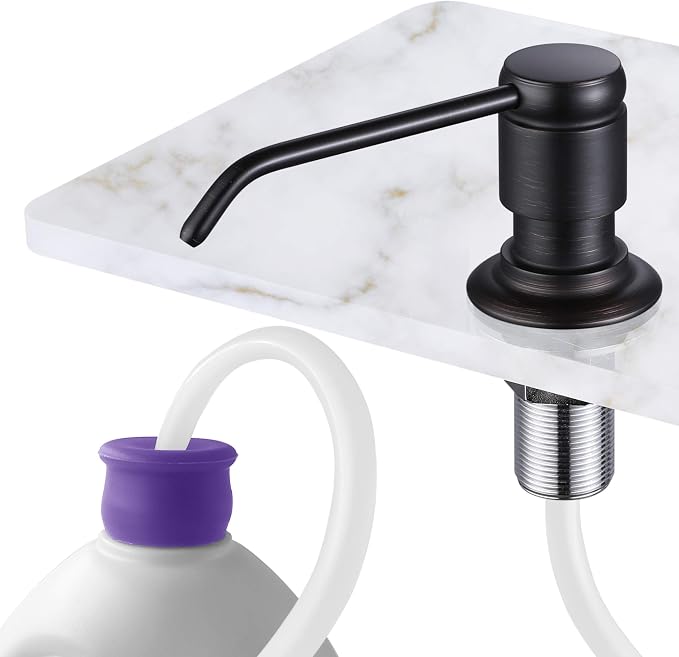 GAGALIFE Soap Dispenser for Kitchen Sink and Extension Tube Kit, Complete Brass by GAGALIFE