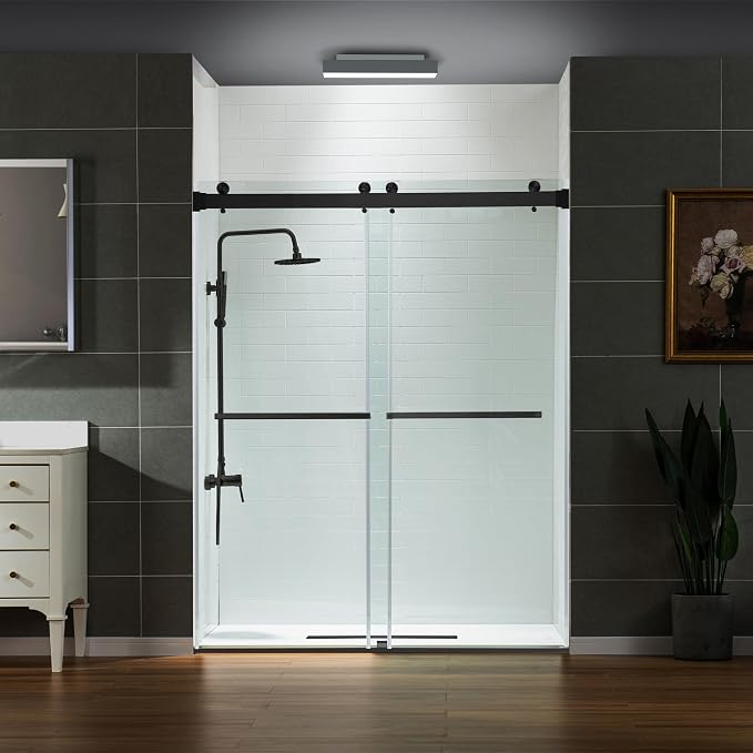 WOODBRIDGE Frameless Shower Doors 56-60" Width x 76" Height by WOODBRIDGE