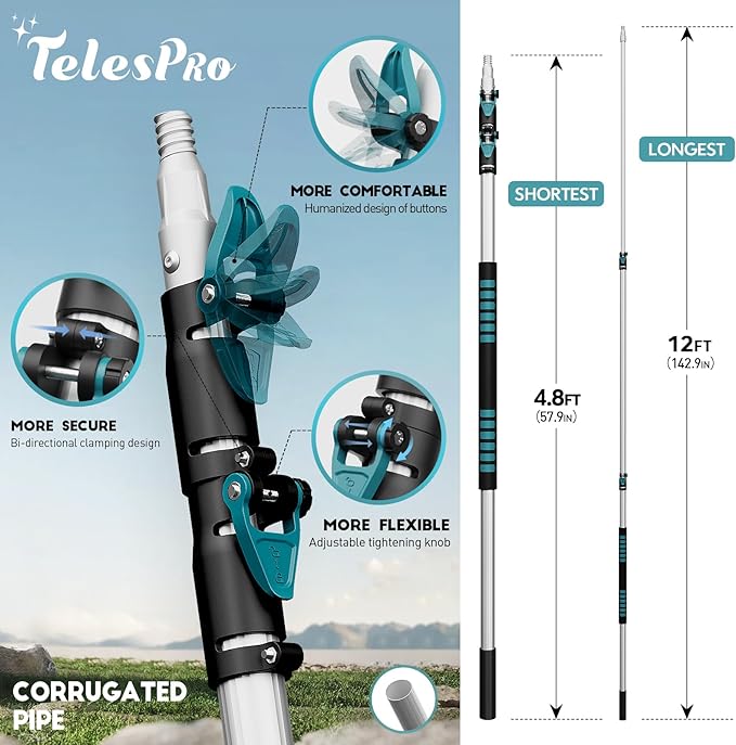 20 Feet High Reach Cobweb Duster - Image 3