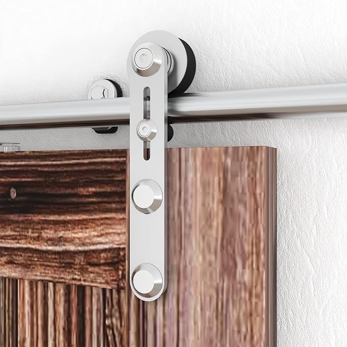TSMST 12FT Sliding Barn Door Hardware Kit, Stainless Steel Heavy Duty Sturdy - Image 6