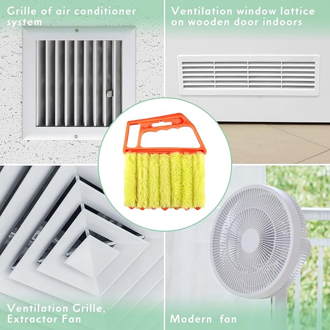 Geiserailie 3 Pieces Blind Cleaner Duster Tool 7 Finger Dusting Cleaner - Image 2
