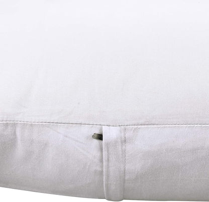 Thmyo 4-Pack 100% Cotton Lumbar Comfortable Solid Decorative Throw Pillow Case Rectangle Cushion Cover DIY Throw Pillowcase for Sofa Bed(Only Covers,Not Pillow Shams)(12x20inch/30x50cm,White)