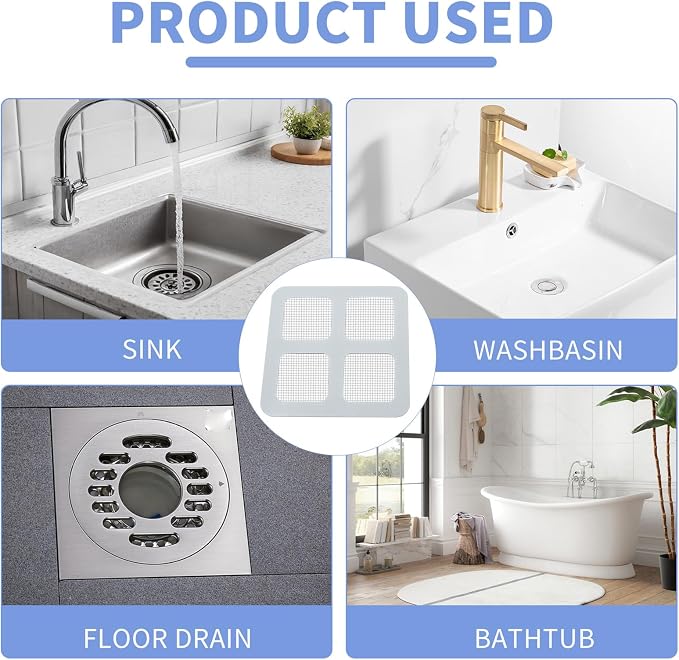 50 Pack Disposable Shower Drain Hair Catcher - Image 6