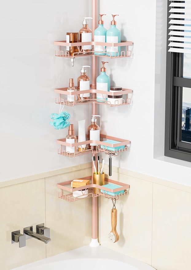 KEGII Corner Shower Caddy Tension Pole by KEGII