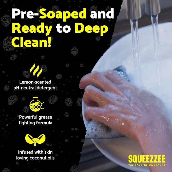 Squeezzee Soap Filled Scrubber Sponges - Image 2
