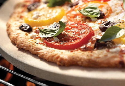 Outset Pizza Stone For Grill and Oven, 16.5" Round Pizza Tile - Image 2