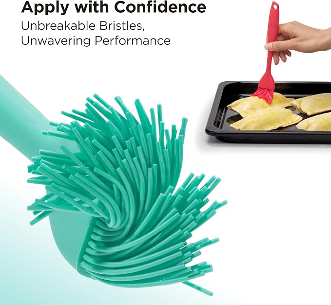 Kitchen Mama WaltzGrip Platinum Silicone Basting Pastry Brush: Set of 2 - Image 5