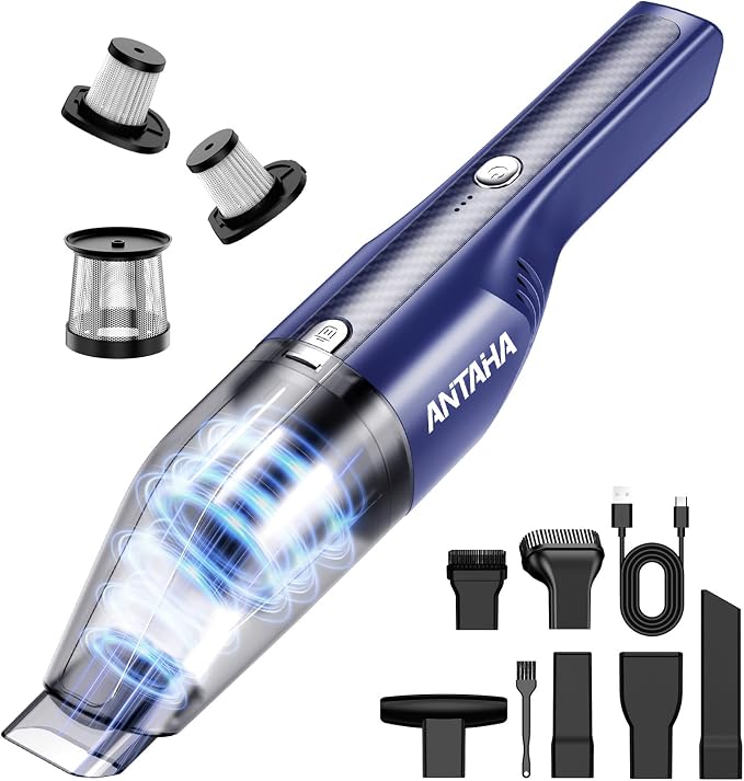 Handheld Vacuum Cordless -Car Vacuum Portable Cordless Cleaner Powerful Suction by Unknown
