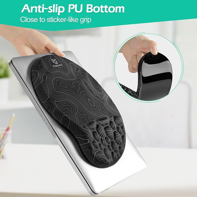Gimars Upgrade Ergonomic Ultra-Soft Foam Keyboard Mouse Pad Wrist Rest Set - Image 6