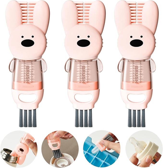 4 in 1 Cup Lid Cleaning Brush, Cup Crevice Cleaning Tools, Cup Lid Gap Cleaner by UNNGEIGEI