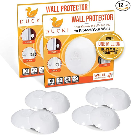 Ducki Door Stop Wall Protector | Self Adhesive Door Knob Wall Protectors from by Ducki