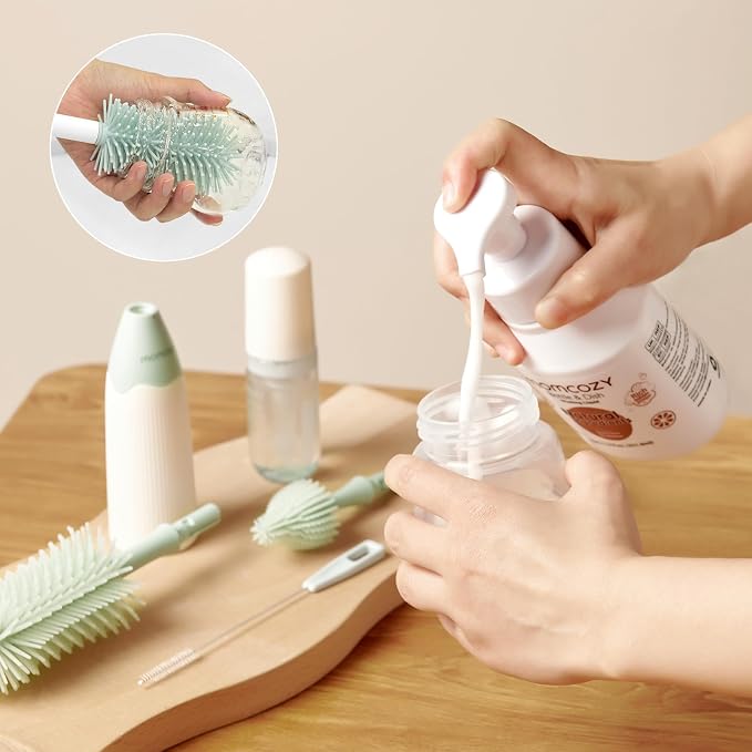 Momcozy Bottle Brush Cleaning Fluid, Powerful Cleaning - Image 5