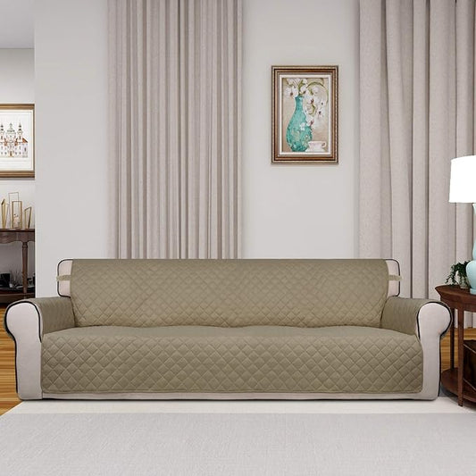 PureFit Reversible Quilted Sofa Cover, Water Resistant Slipcover Furniture - Image 2