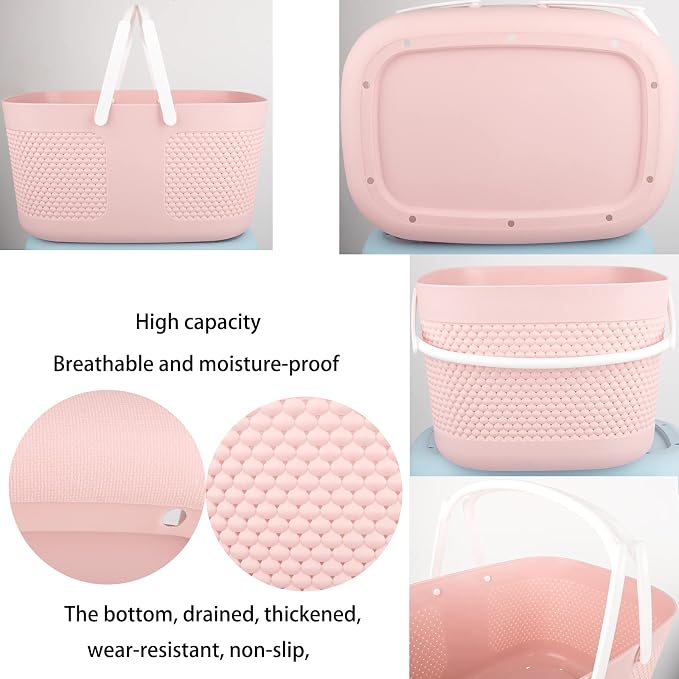 Shower Caddy Basket, Portable Large Capacity Thickened Plastic Organizer - Image 7