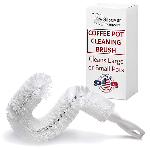 Coffee Pot Cleaning Brush, Made in USA, by THEFRYOILSAVERCOMPANY