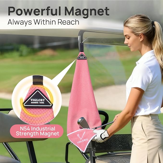 Magnetic Golf Towel for Bag 18" x 18" - Image 3