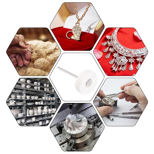 20 Pack Little Buffing Wheel 1/8 Inch Cloth Polishing Wheels Polishing Buffing - Image 4