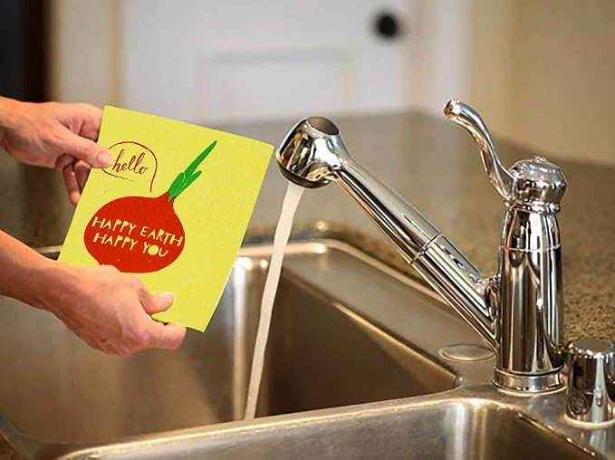 Eco-Friendly German Cleaning Cloth 100% Biodegradable Cellulose Sponge Cloths - Image 3