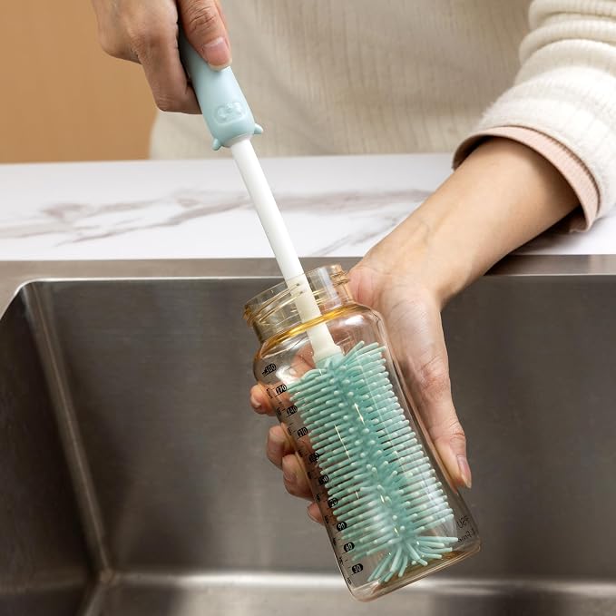 Chemimoso Silicone Bottle Cleaning Brush, 13.4in Long Handle Water Cup Bottles - Image 5
