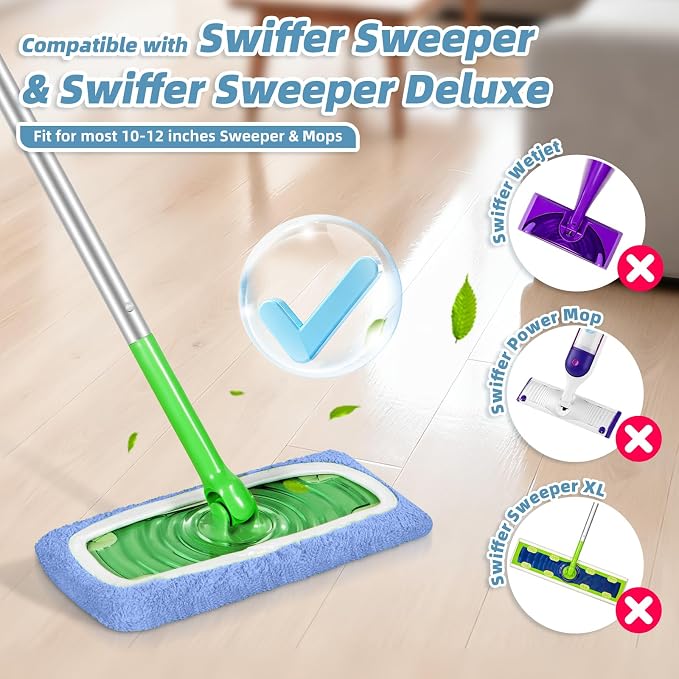 4 Pack Reusable Mop Pads Compatible - Image 2
