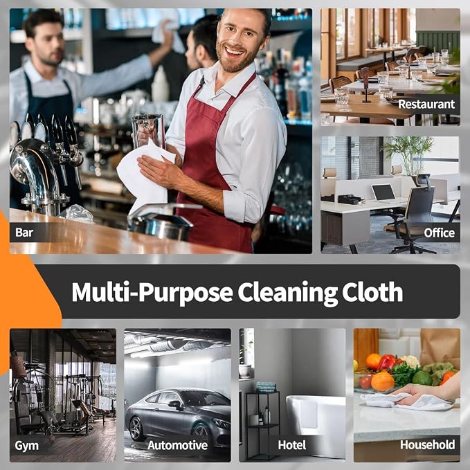 FIXSMITH White Microfiber Cleaning Cloth -Pack of 12, Highly Absorbent Cleaning - Image 7