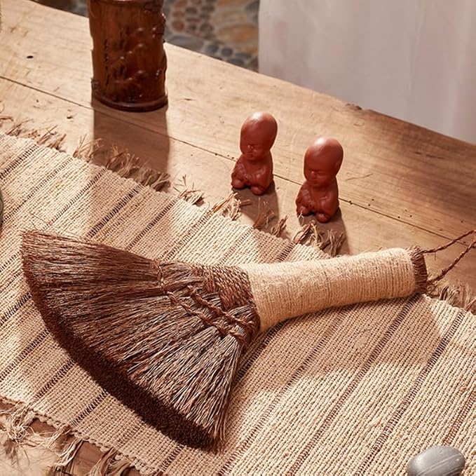 1Pc Natural Straw Whisk Broom Small Hand Broom - Image 2
