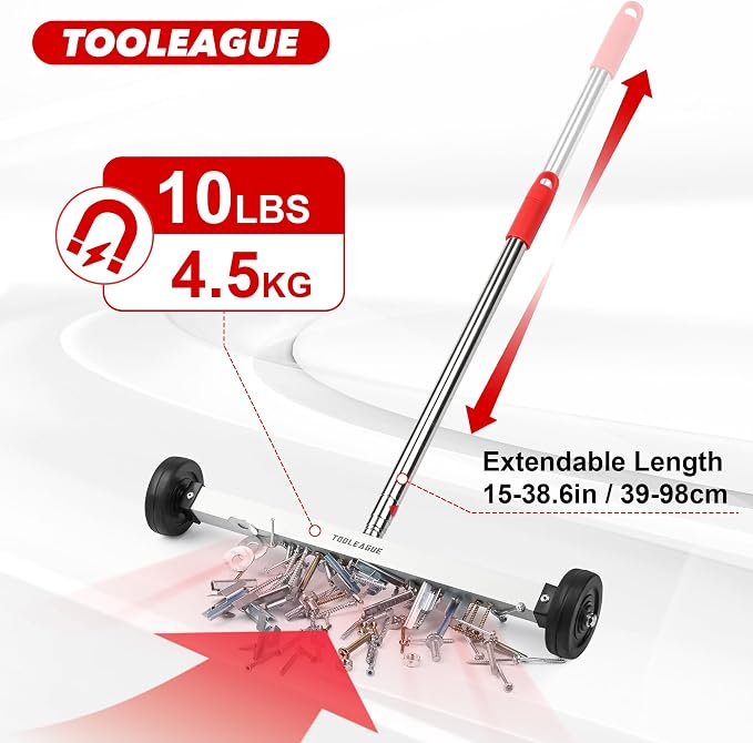 TOOLEAGUE 17" Rolling Magnetic Sweeper - Image 3