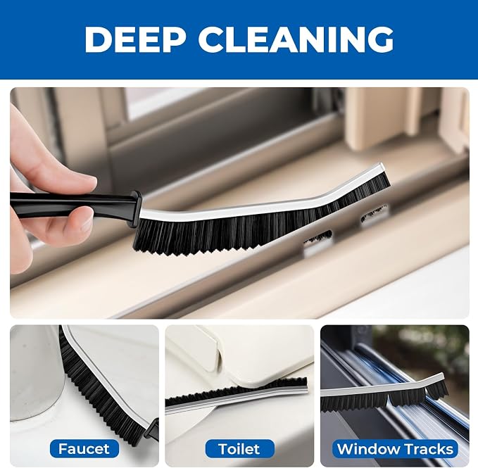 Crevice Cleaning Brushes, Serrated Cleaner Scrub Brush Tool - Image 4