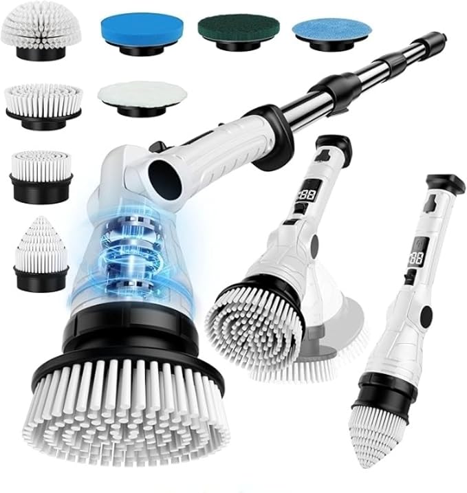 Electric Spin Scrubber – Cordless Power Cleaner by Mixbugg