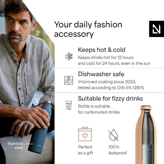 LARS NYSØM Stainless Steel Insulated XL Water Bottle 12oz 17oz 25oz 34oz 51oz | - Image 2