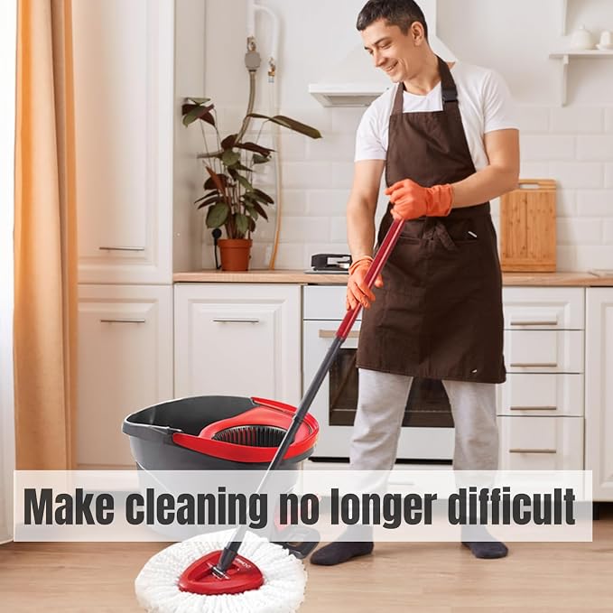 6Pcs Spin Mop Replacement Heads, Easy Cleaning Mop Head Replacement, Machine - Image 6