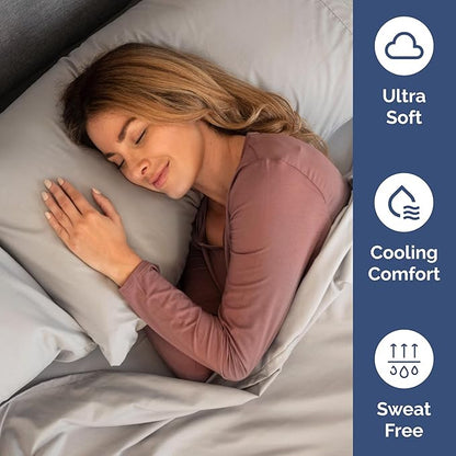 Full XL Bed Sheets - Extra Long Extended Full Sheet – Luxurious, Easy-Fit Sheet Set - Fits between 8” to 16" Deep Pockets, 54" x 80" for Full XL Mattresses - Ideal for Extra Long Full Beds