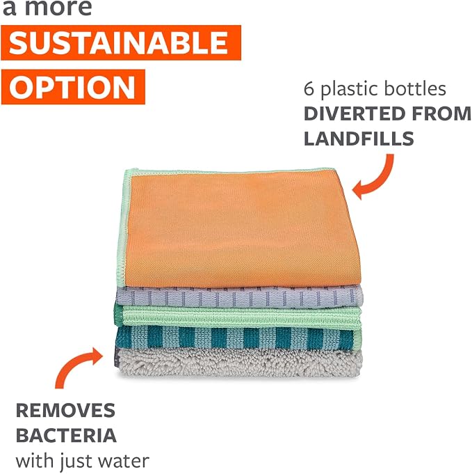Full Circle Renew, Essential Cleaning Cloths, Ultra-Durable Recycled Microfiber - Image 5