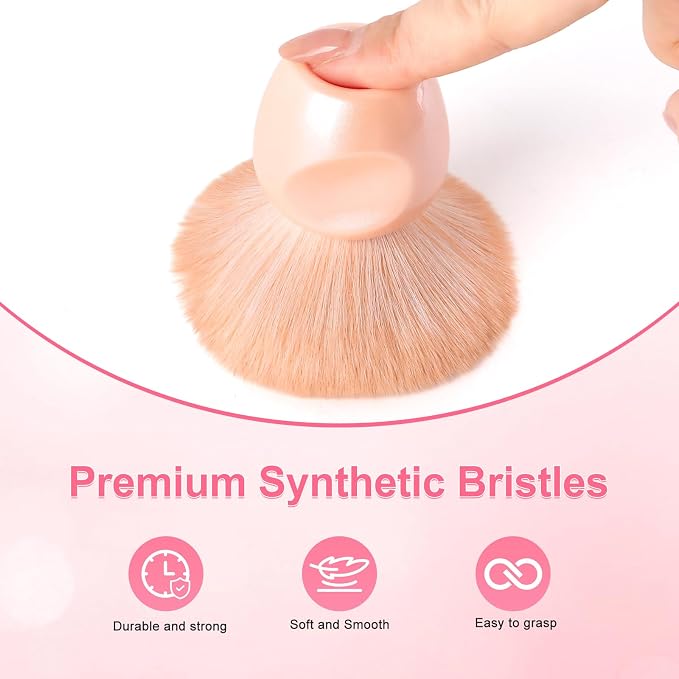TADOPRO 2PCS Nail Dust Brush Nail Dip Powder Remover Cleaning Brush - Image 4