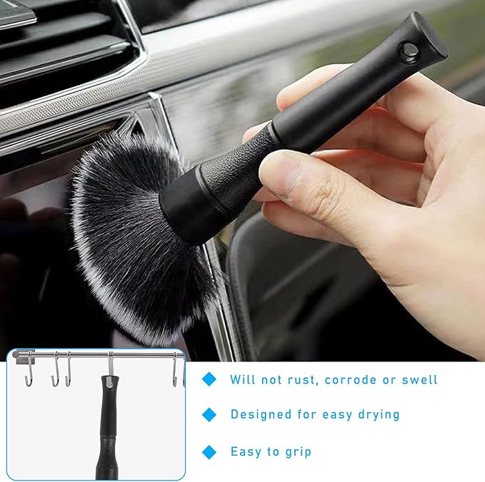 Ziciner Car Detailing Brush, Ultra Soft Car Detail Brush Kit - Image 5
