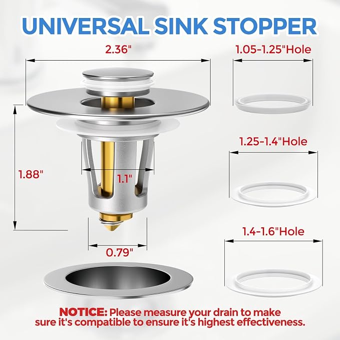 zaa Bathroom Sink Stopper - Image 5