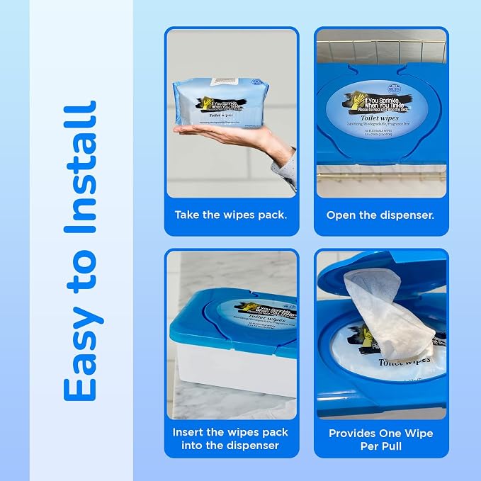 3 Pack Refill Pack Toilet Seat Wipes - Image 6